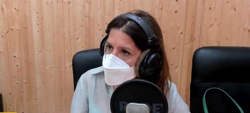 La alcaldesa durante la entrevista concedida a la emisora Radio Faycán/TA.